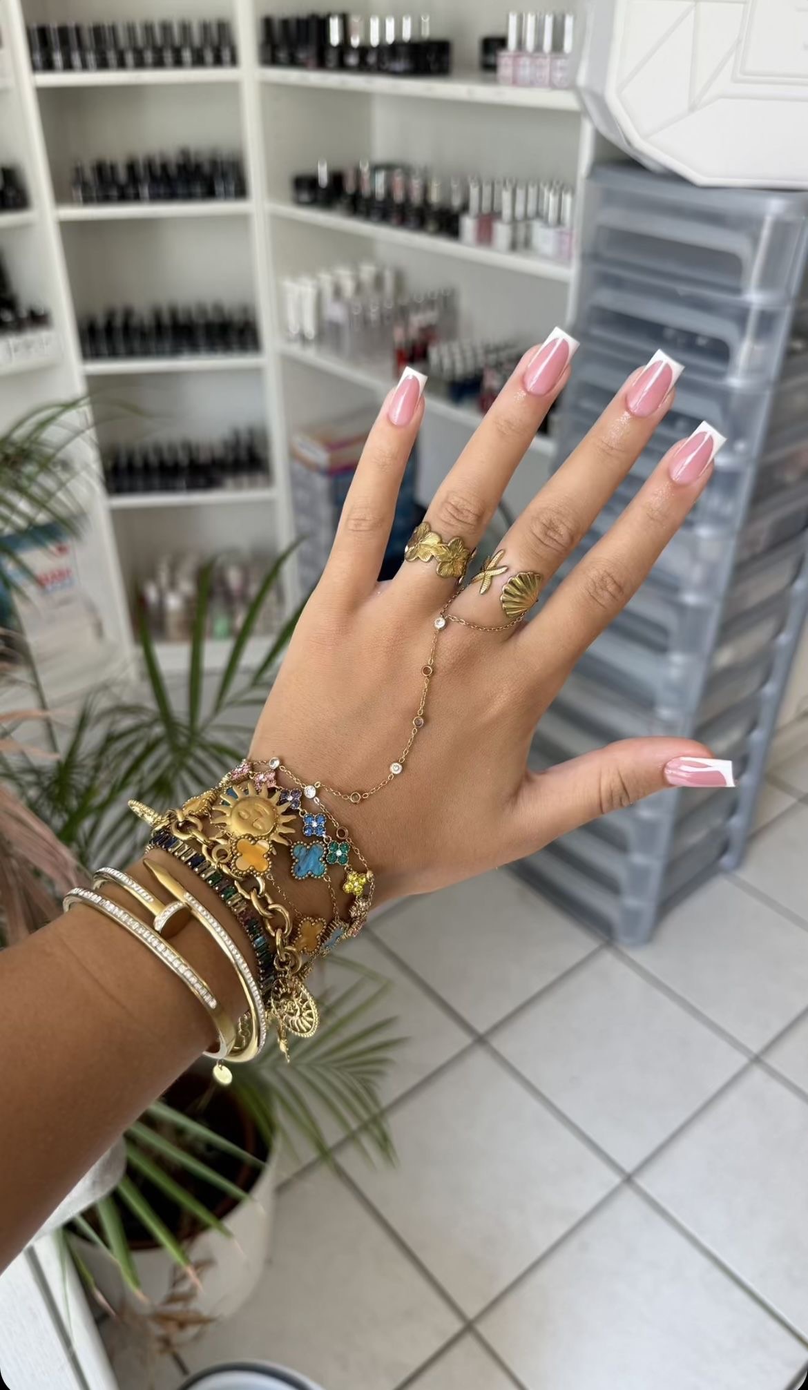 Square art nail design by Lucy Belle