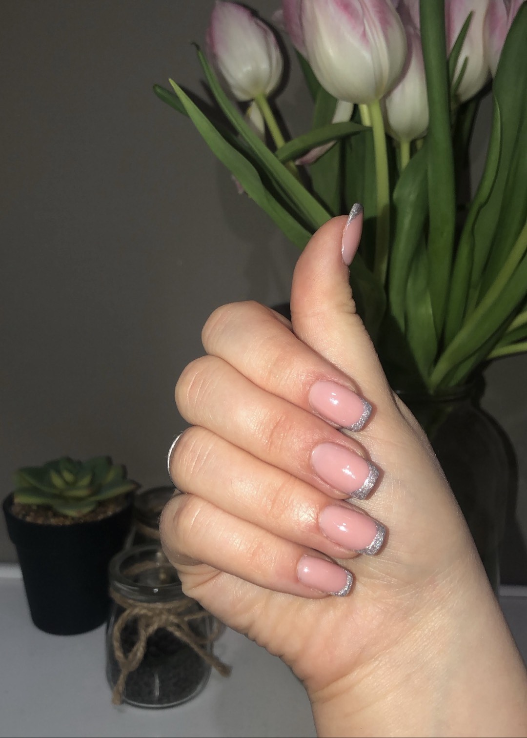 Stiletto geometric nail design by Elisabete
