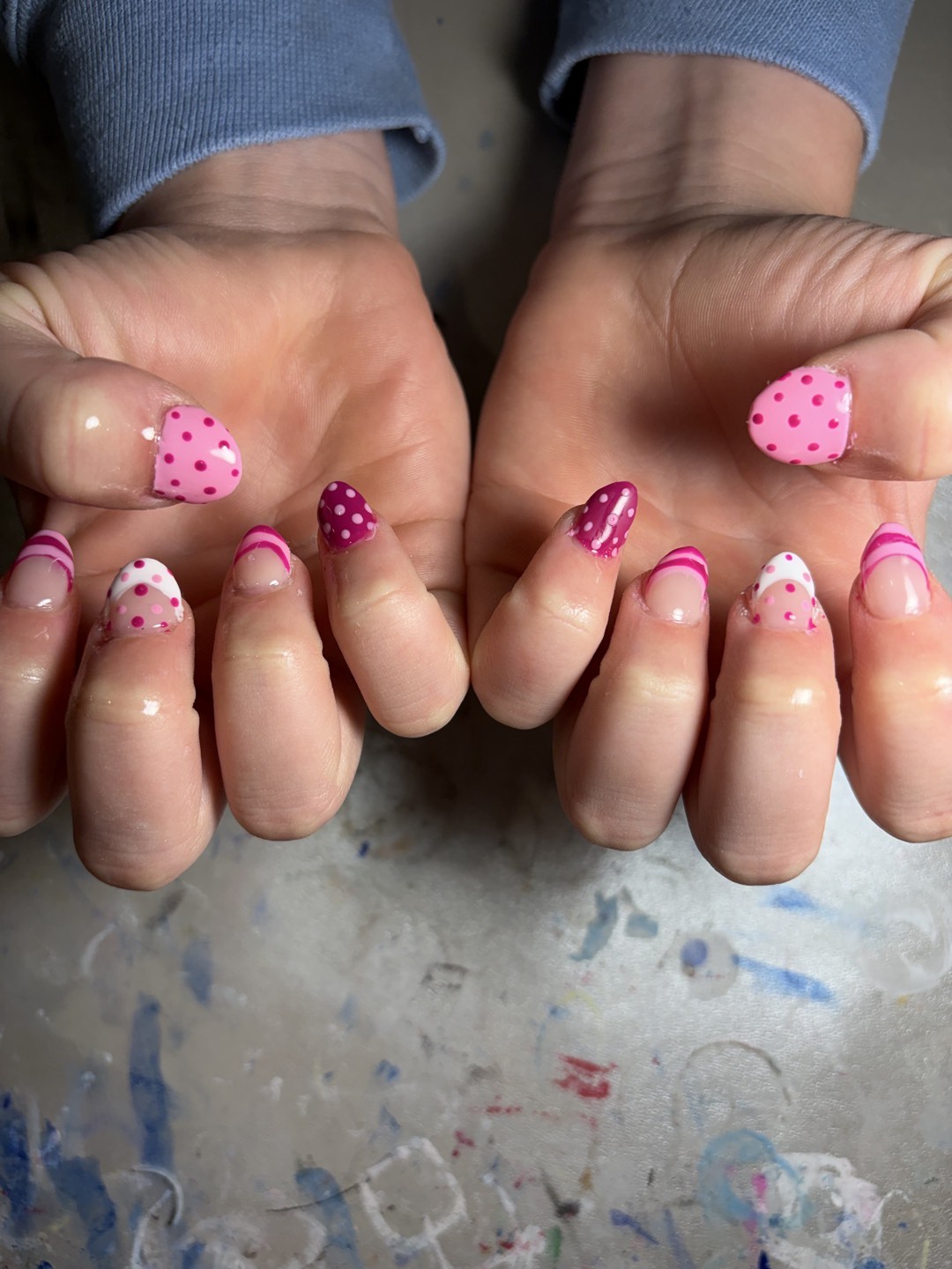 I did my cousins nails!