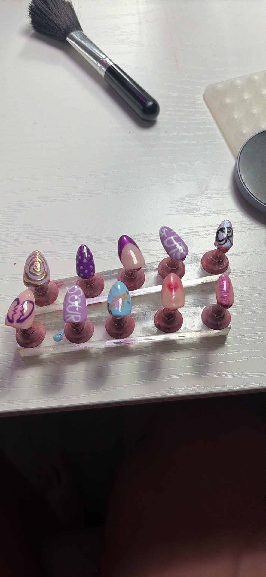 I made my friend a nail set for her Olivia Rodrigo concert!