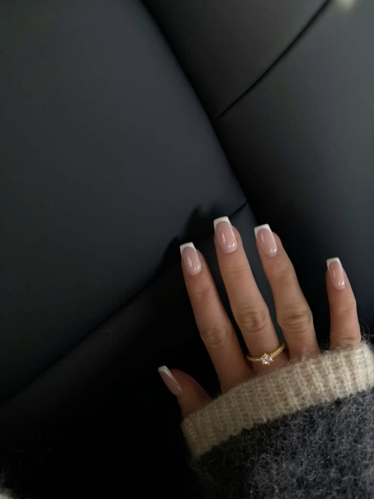 Squoval abstract nail design by Chloe Belle