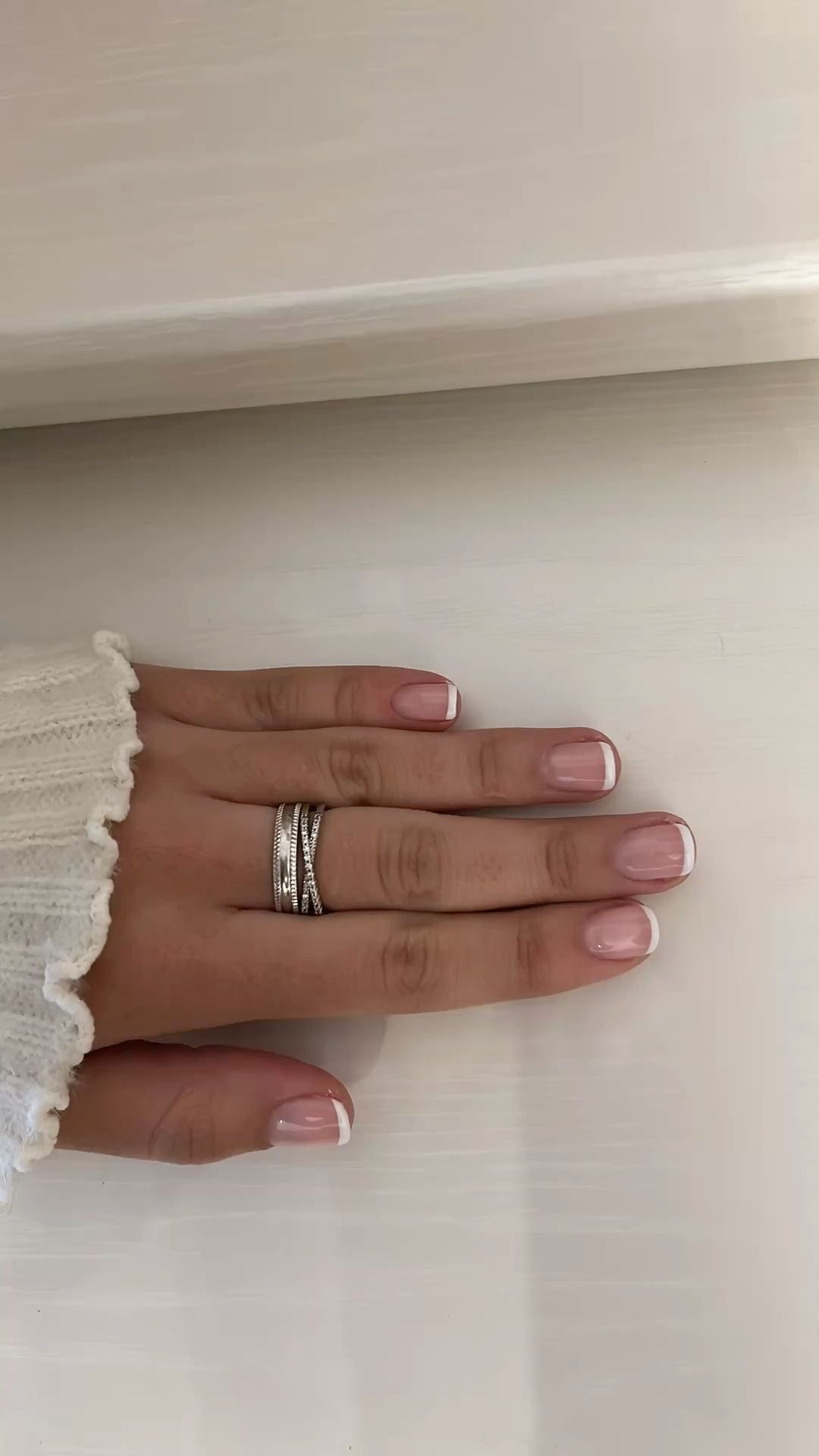 Square floral nail design by Mae Sullivan