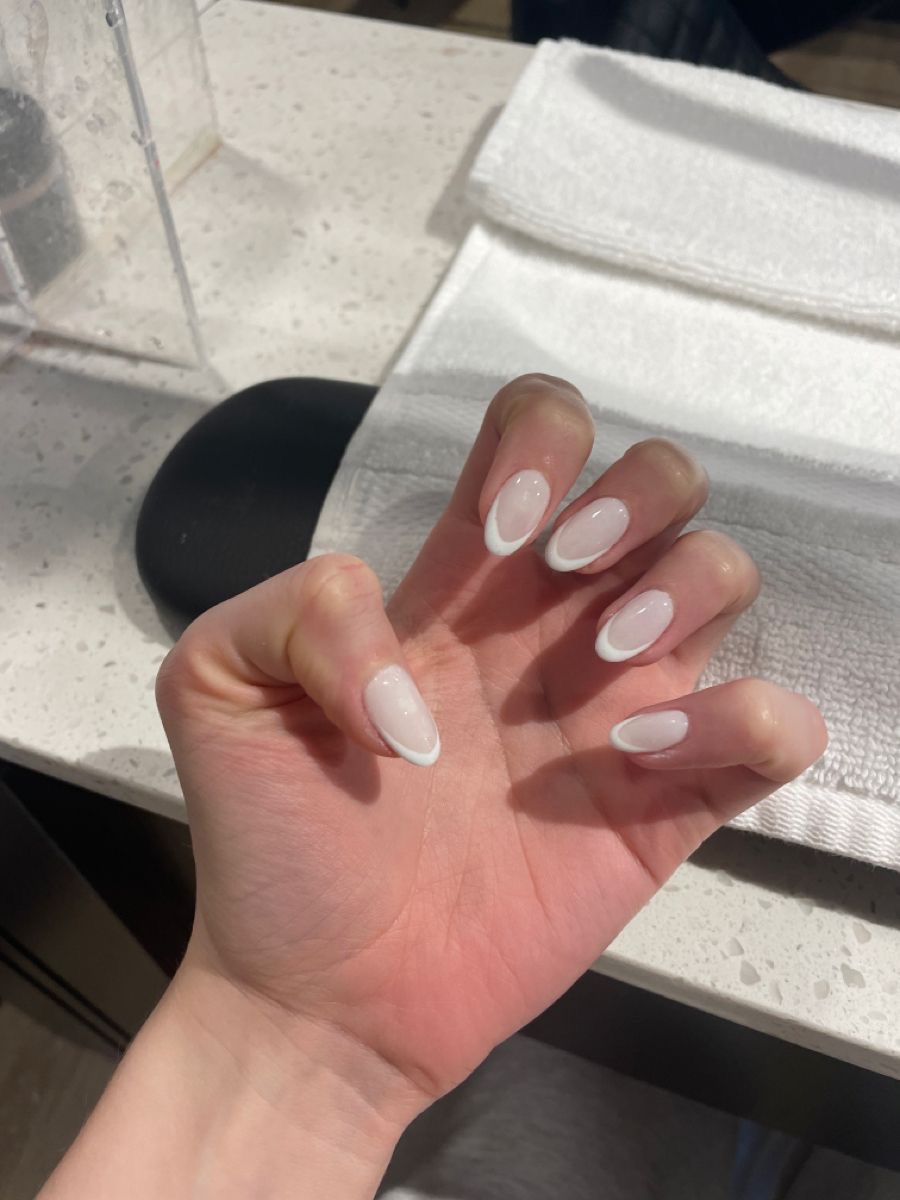 Stiletto aura nail design by Mae Sullivan