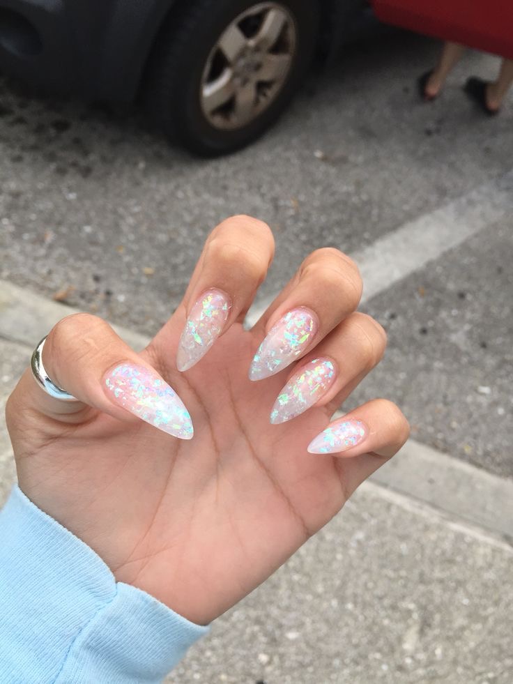Square ombre nail design by Zoe Tanaka