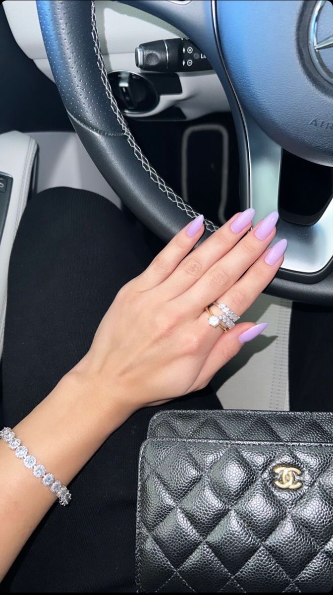 Squoval glazed nail design by Kylie Bloom
