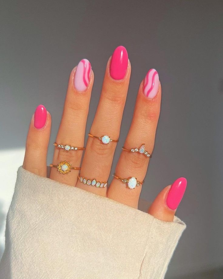 Stiletto glazed nail design by Ava Bennett