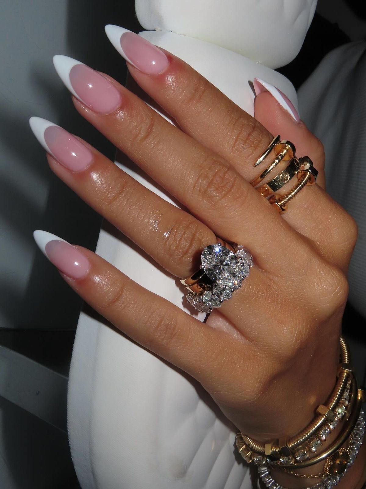 Squoval abstract nail design by Ava Bennett