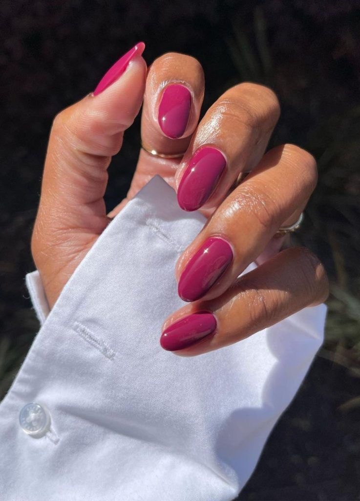 Stiletto French nail design by Ava Bennett