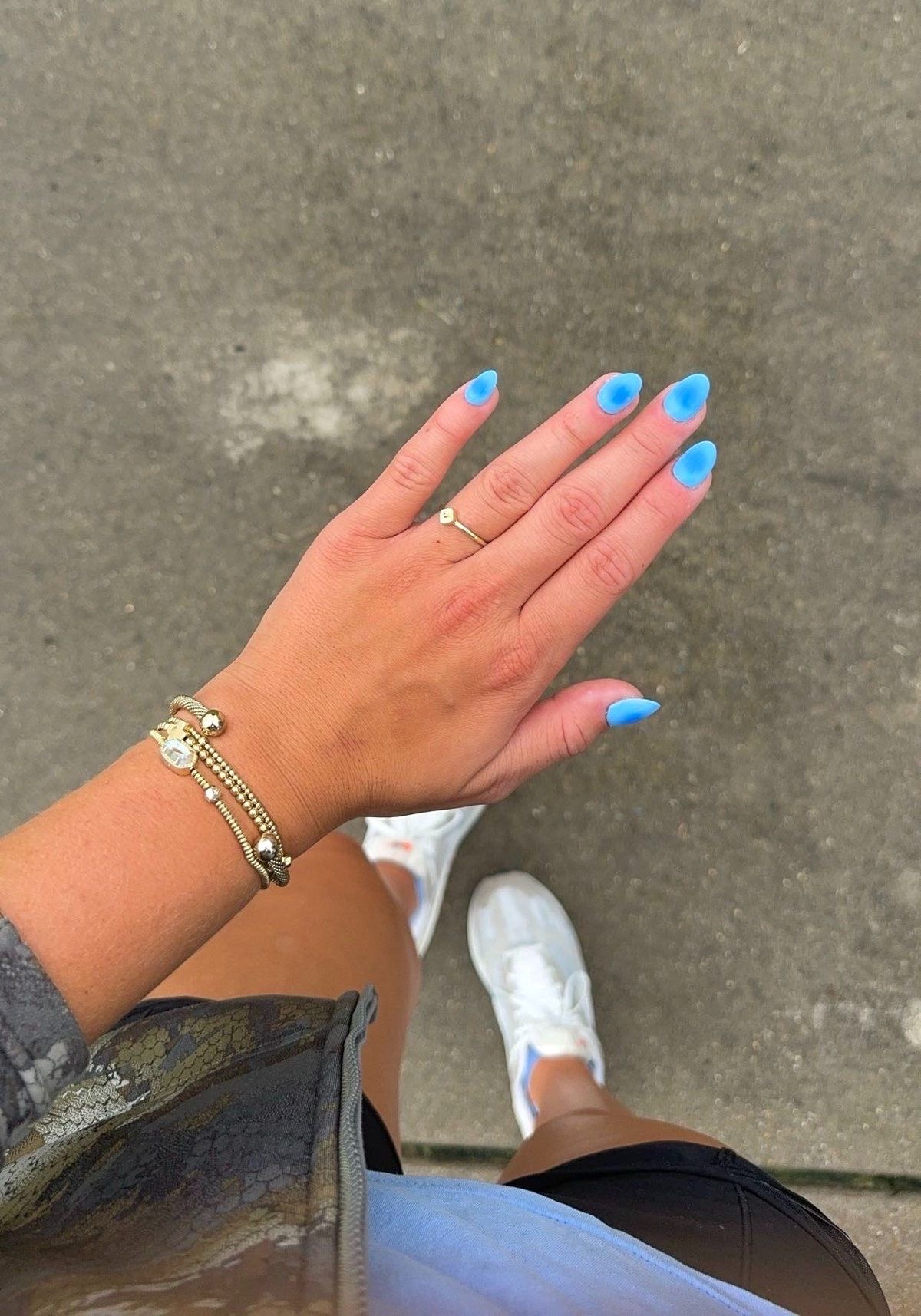 Squoval minimalist nail design by Natalie Quinn