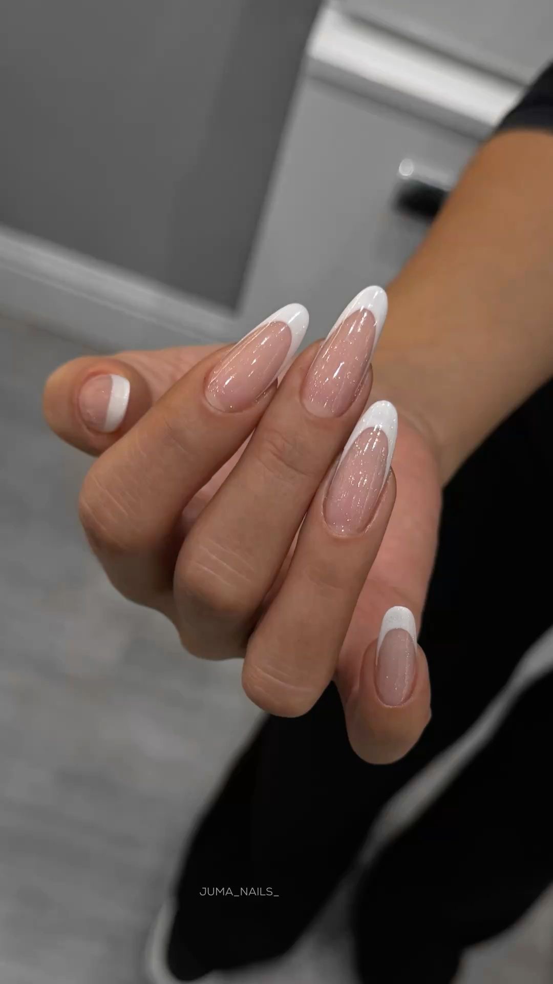 Square ombre nail design by Valentina Hart