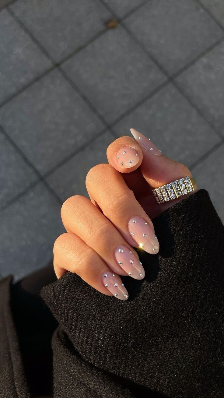 Square French nail design by Audrey Hart