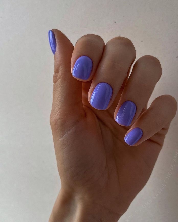 Oval rhinestone nail design by Audrey Hart