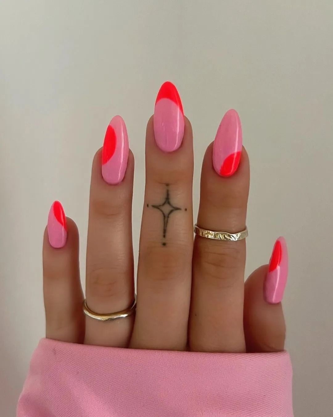 Square character nail design by Audrey Hart