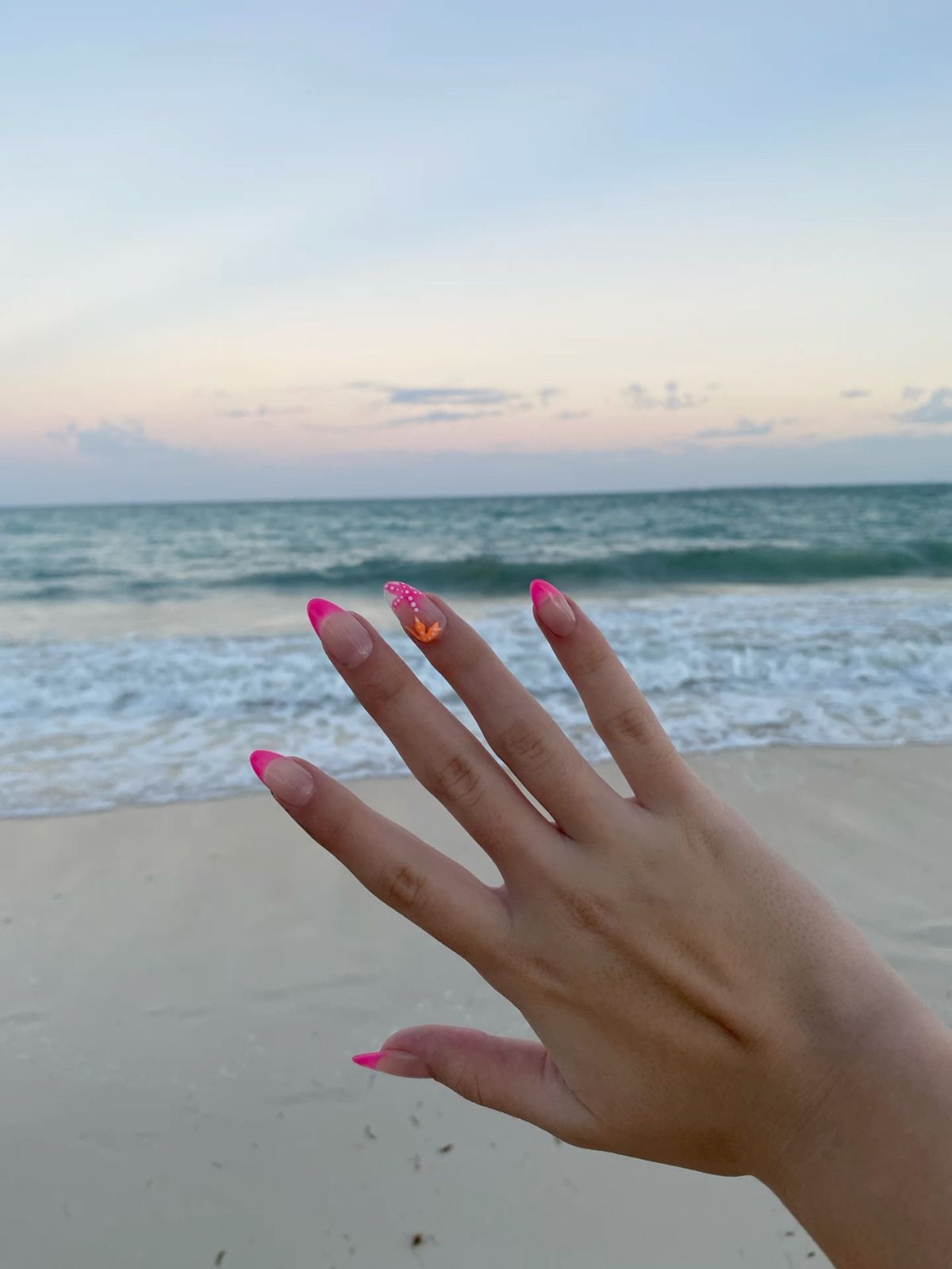 Square minimalist nail design by Sophie Hart