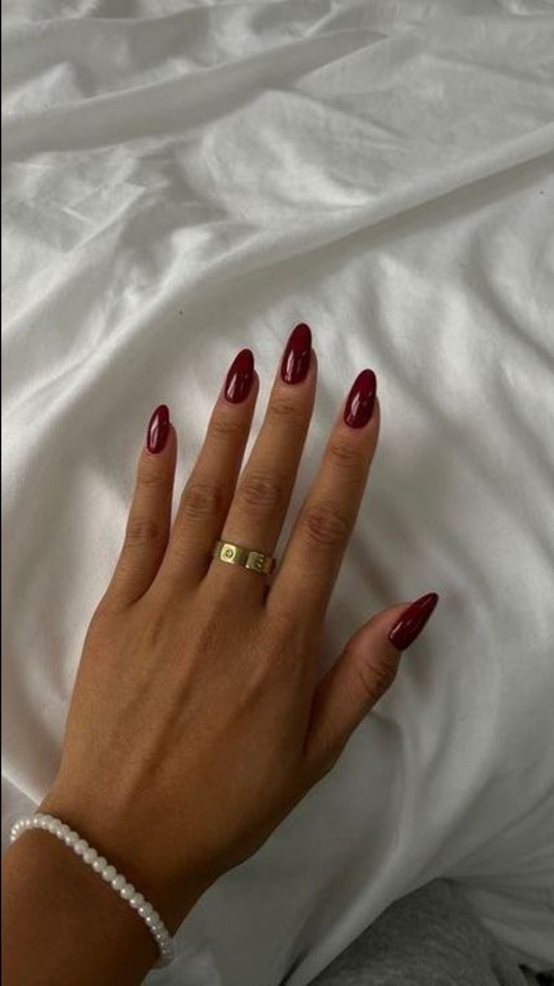 Square aura nail design by Sophie Hart