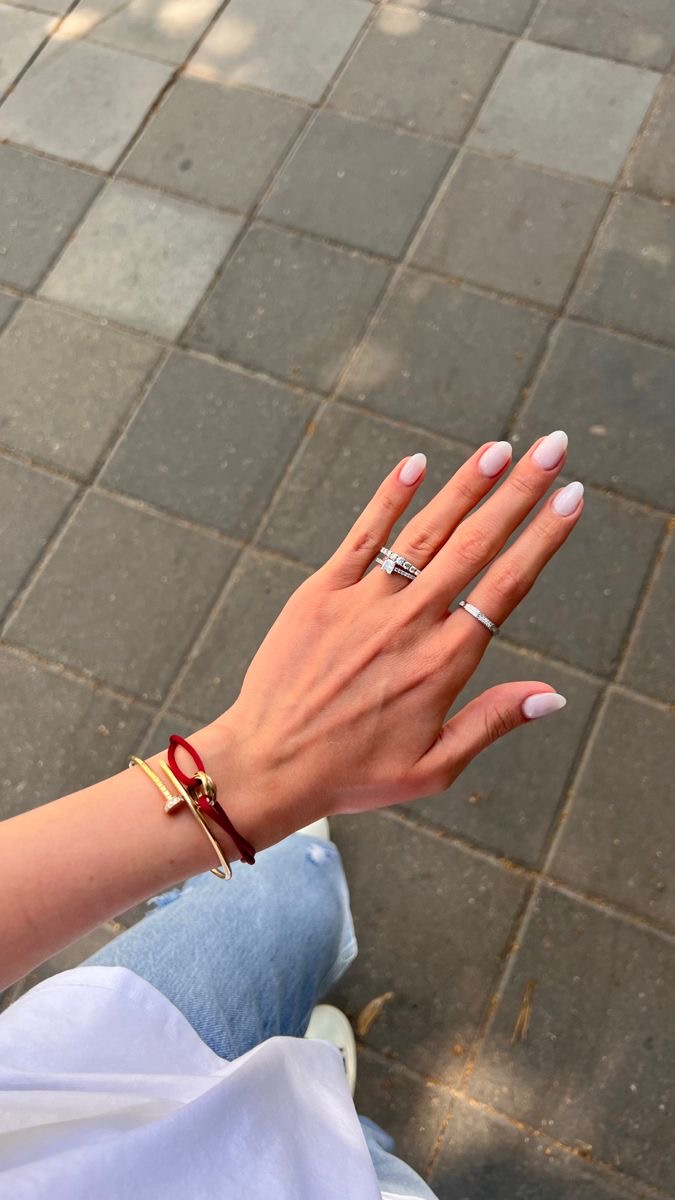 Almond glazed nail design by Ava Quinn