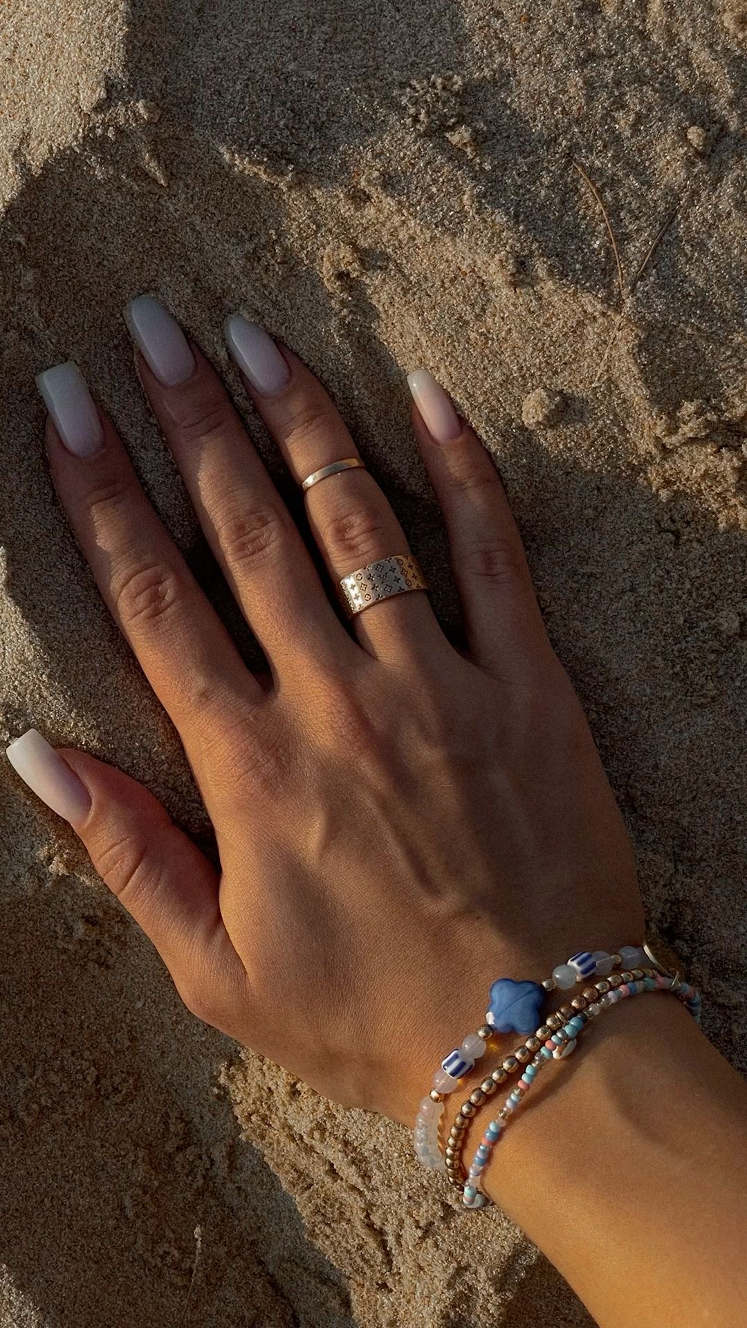 Oval art nail design by Scarlett May