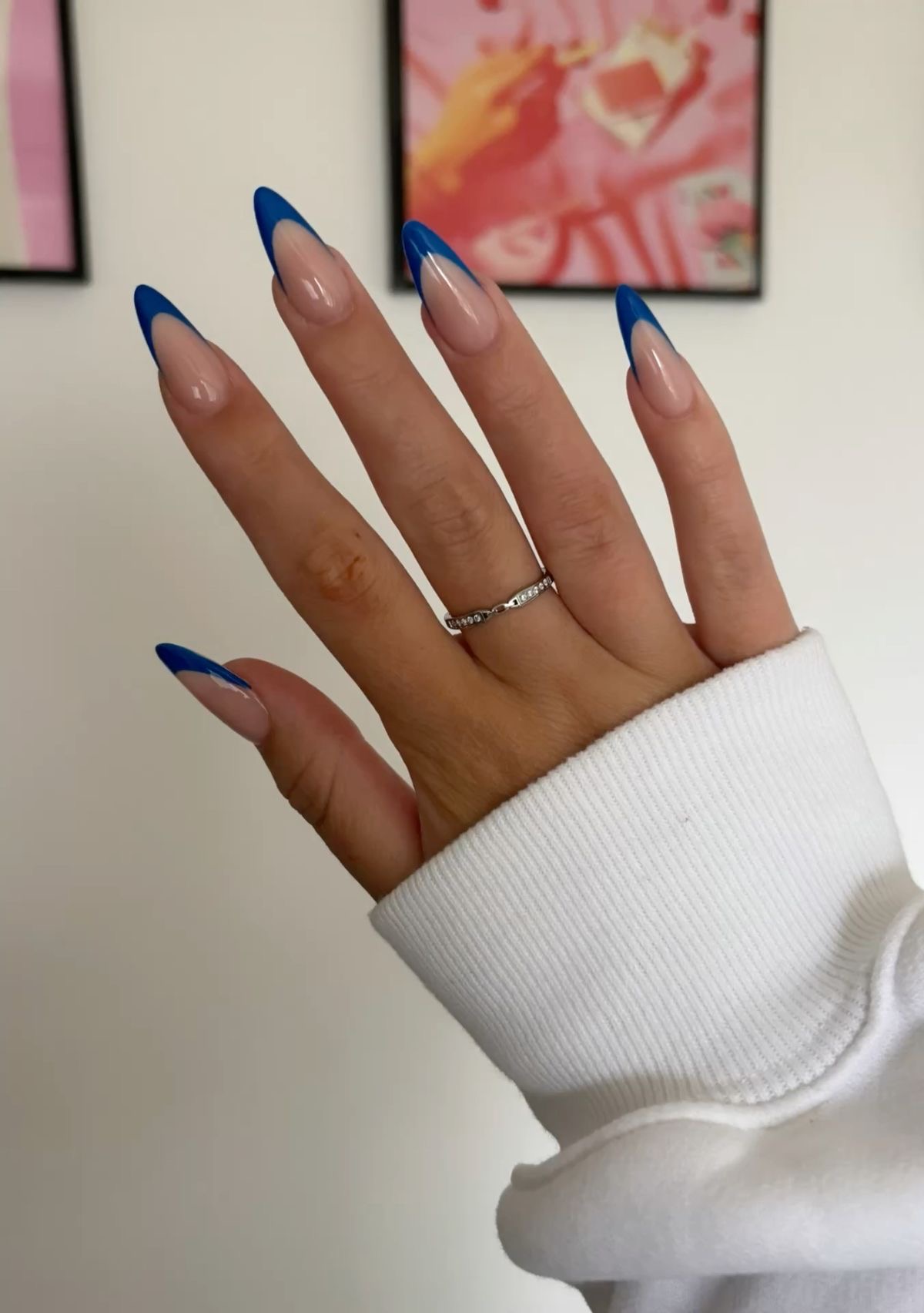 Squoval glazed nail design by Vivian Bloom