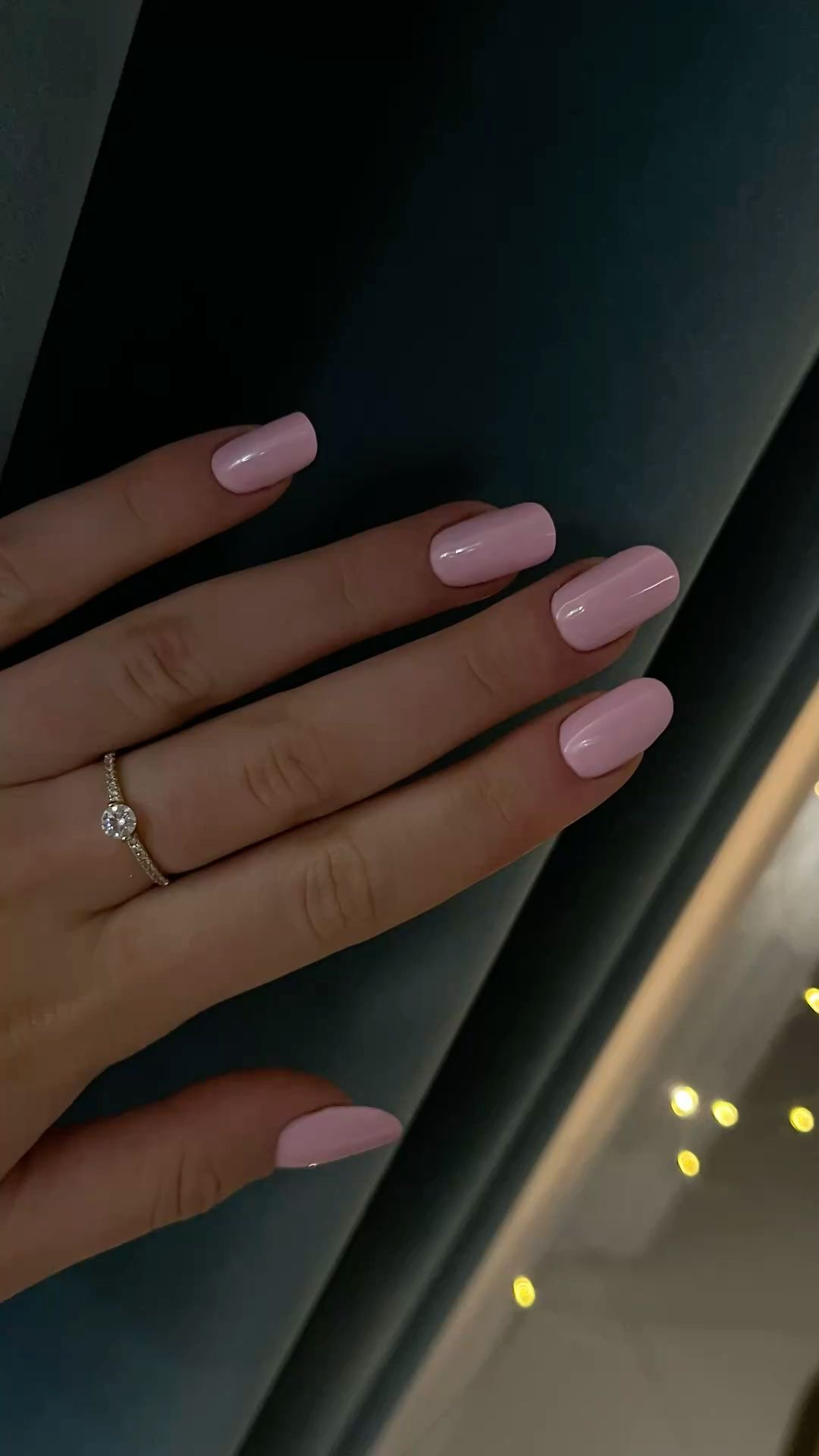 Squoval geometric nail design by Vivian Bloom