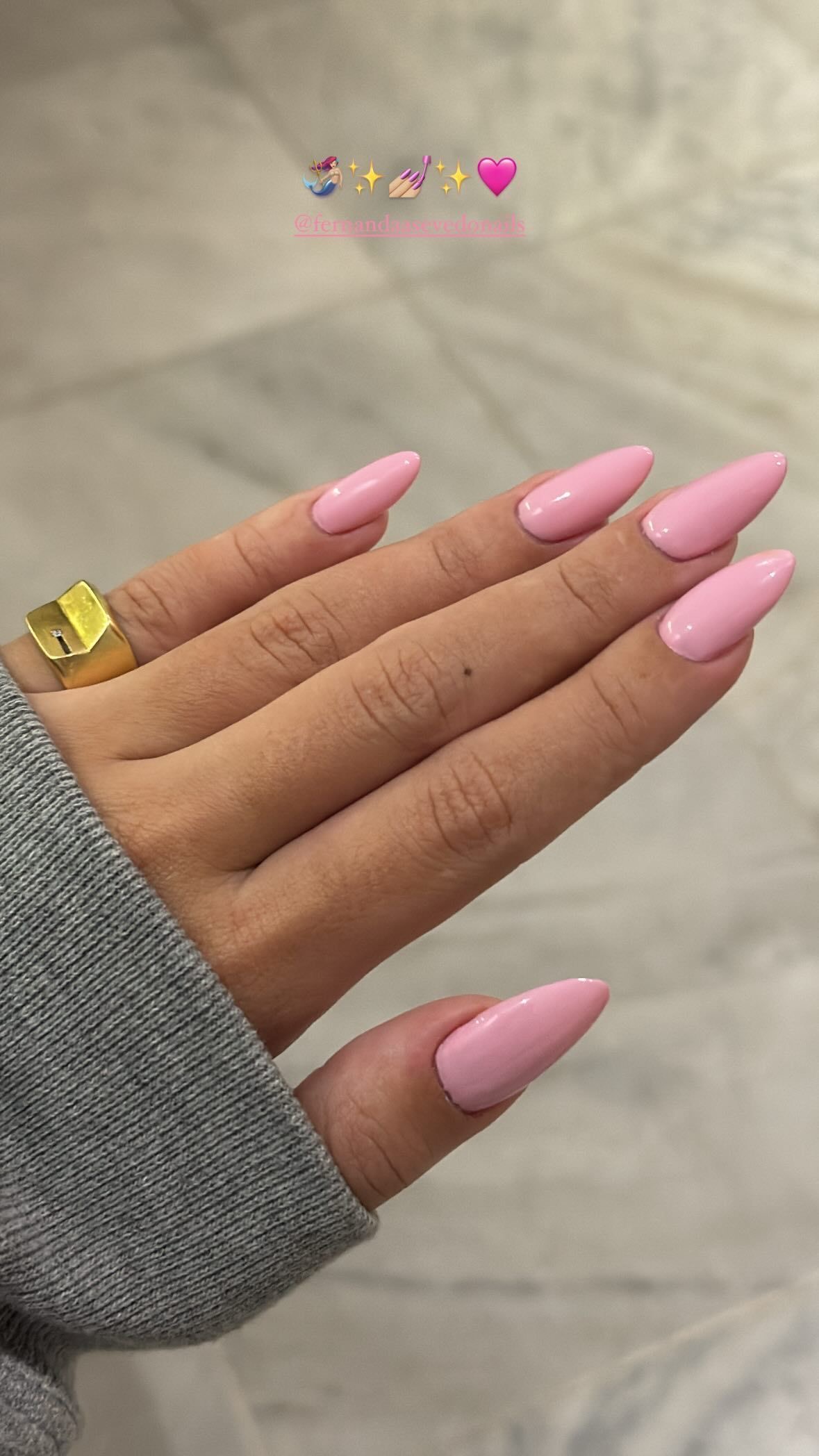 Oval French nail design by Luna Hart