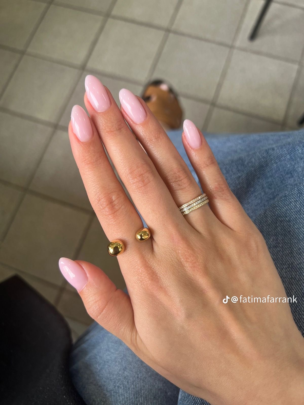 Square abstract nail design by Luna Hart