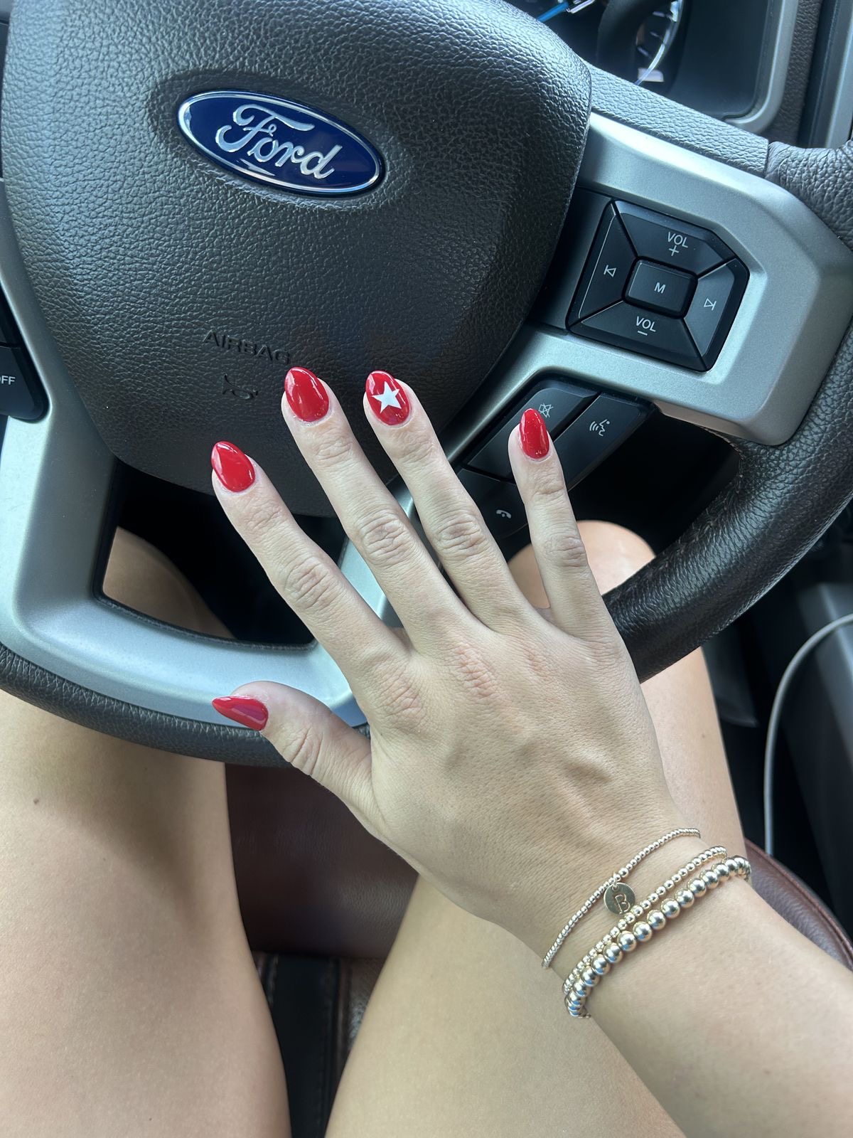 Square floral nail design by Nora Rose