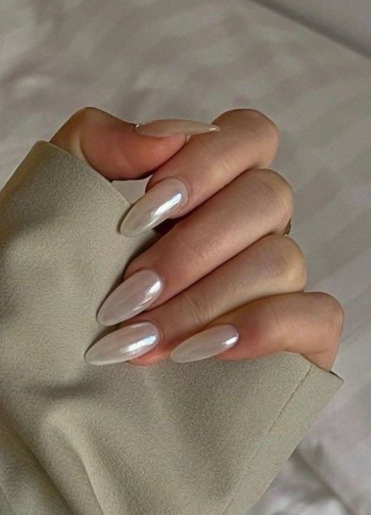 Squoval minimalist nail design by Nora Rose