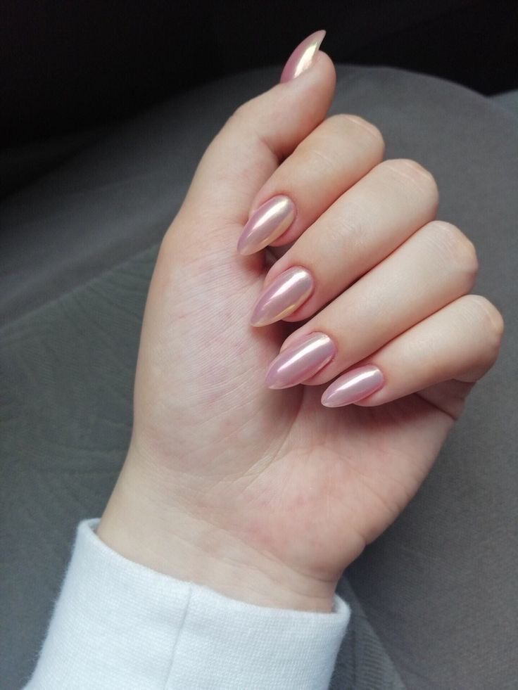 Square glazed nail design by Nora Rose