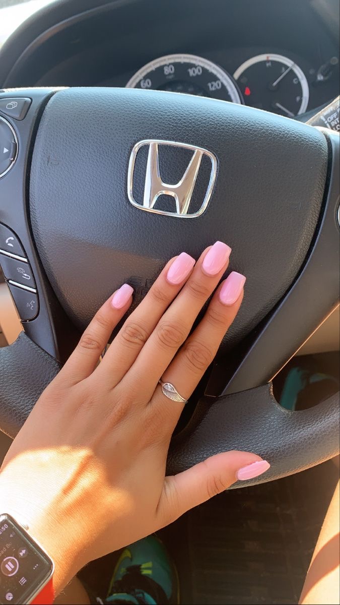 Oval French nail design by Layla Al-Jamil
