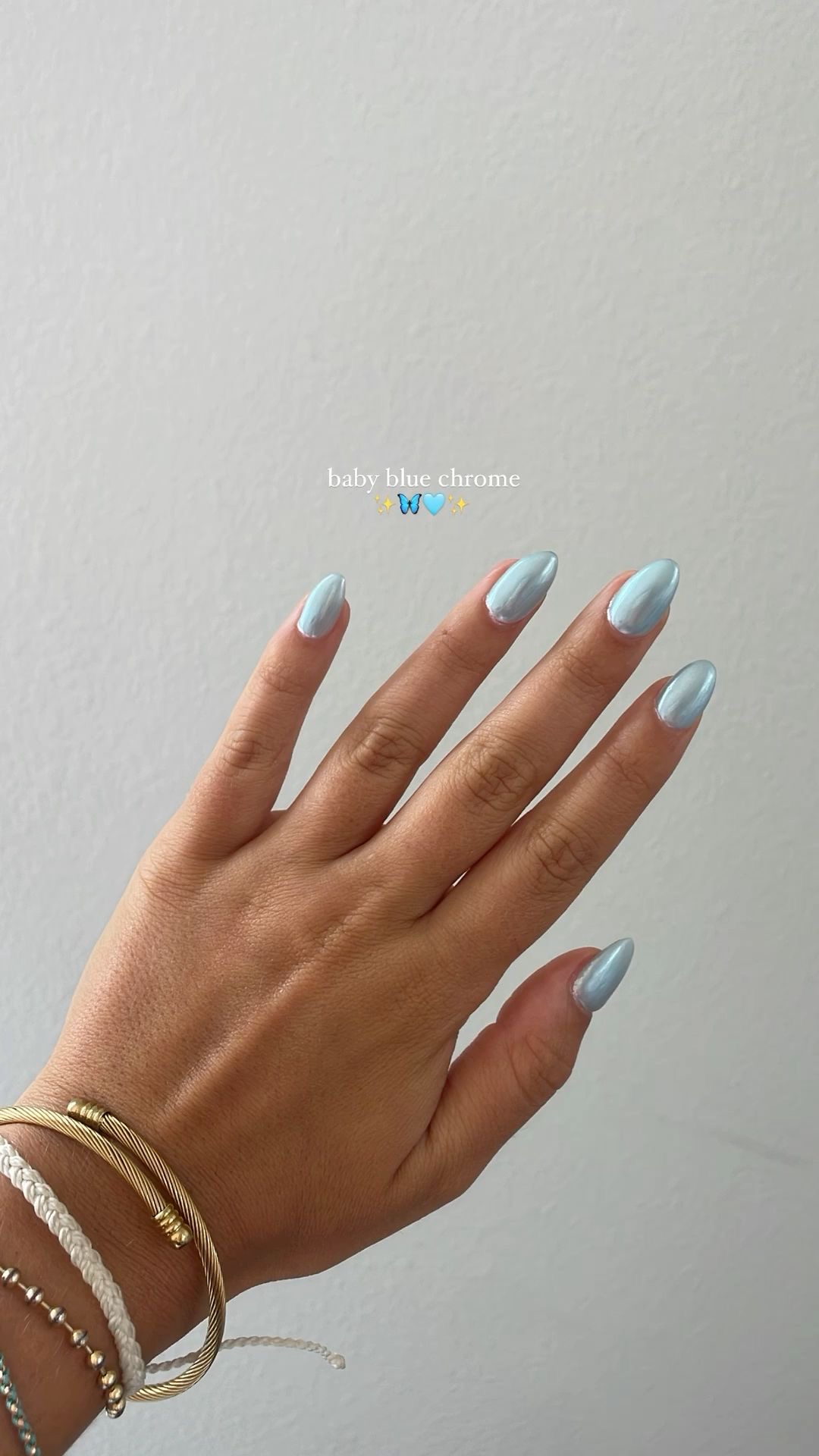 Almond geometric nail design by Harper Jade
