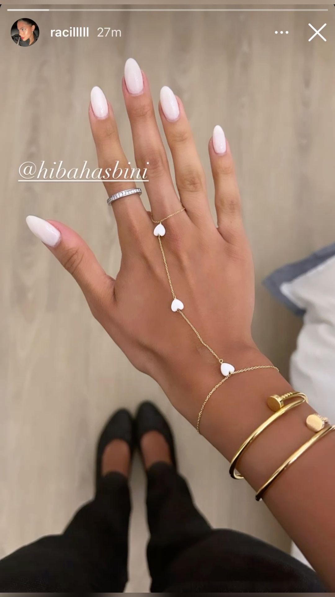 Squoval French nail design by Harper Jade