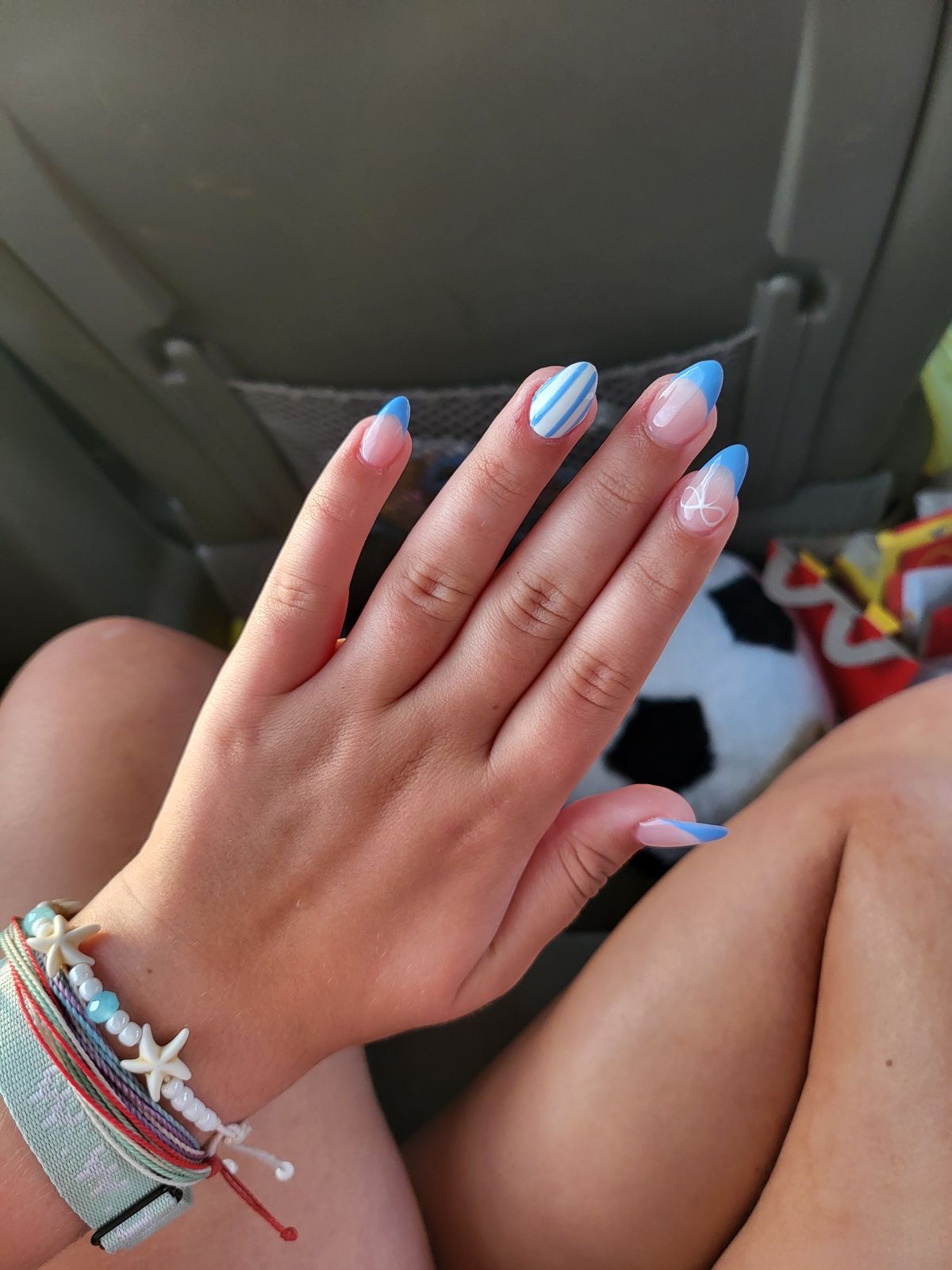 Oval art nail design by Harper Jade