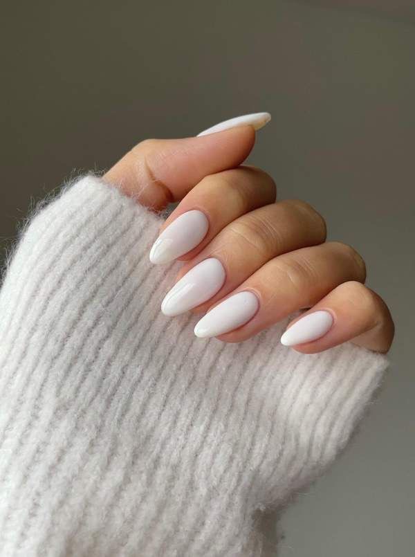 Squoval glazed nail design by Sienna Brooks