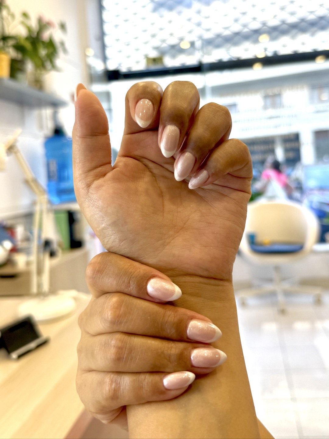 Less is more. 🤍
Soft shimmer, delicate French tips, and timeless elegance—because classy never goes out of style.

✨ Book your next appointment at VAJRA Nails & Beauty.

#FrenchNails #MilkyNails #PearlNails #BridalNails #ElegantNails #NailGoals #GelExtensions #LisbonBeauty #PortugalNails #VajraNailsBeauty
