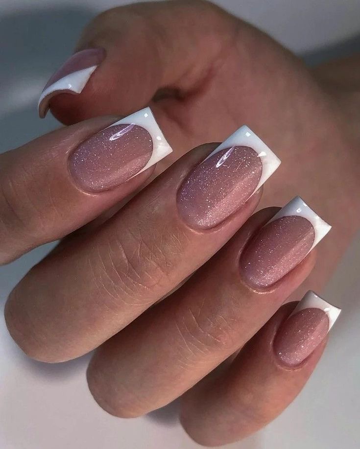 Squoval geometric nail design by Emma Hart
