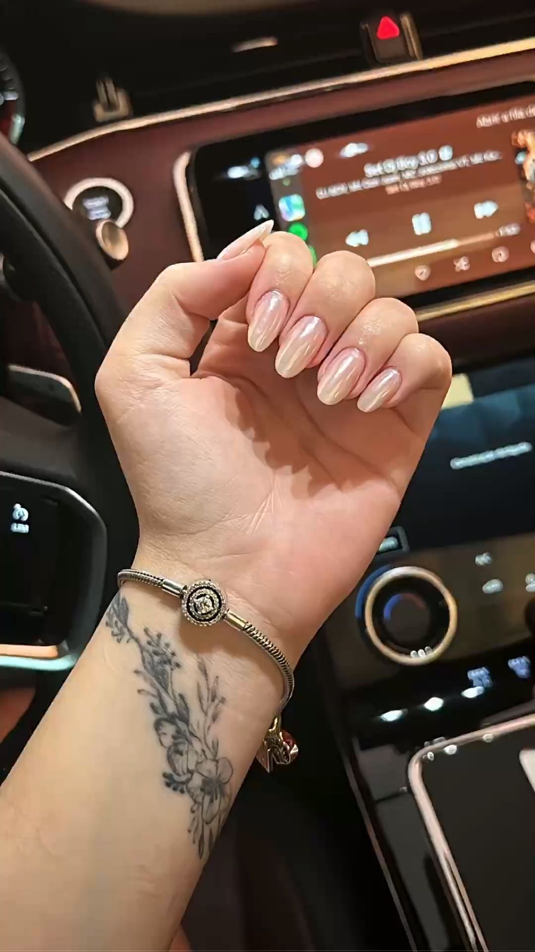 Almond ombre nail design by Emma Hart