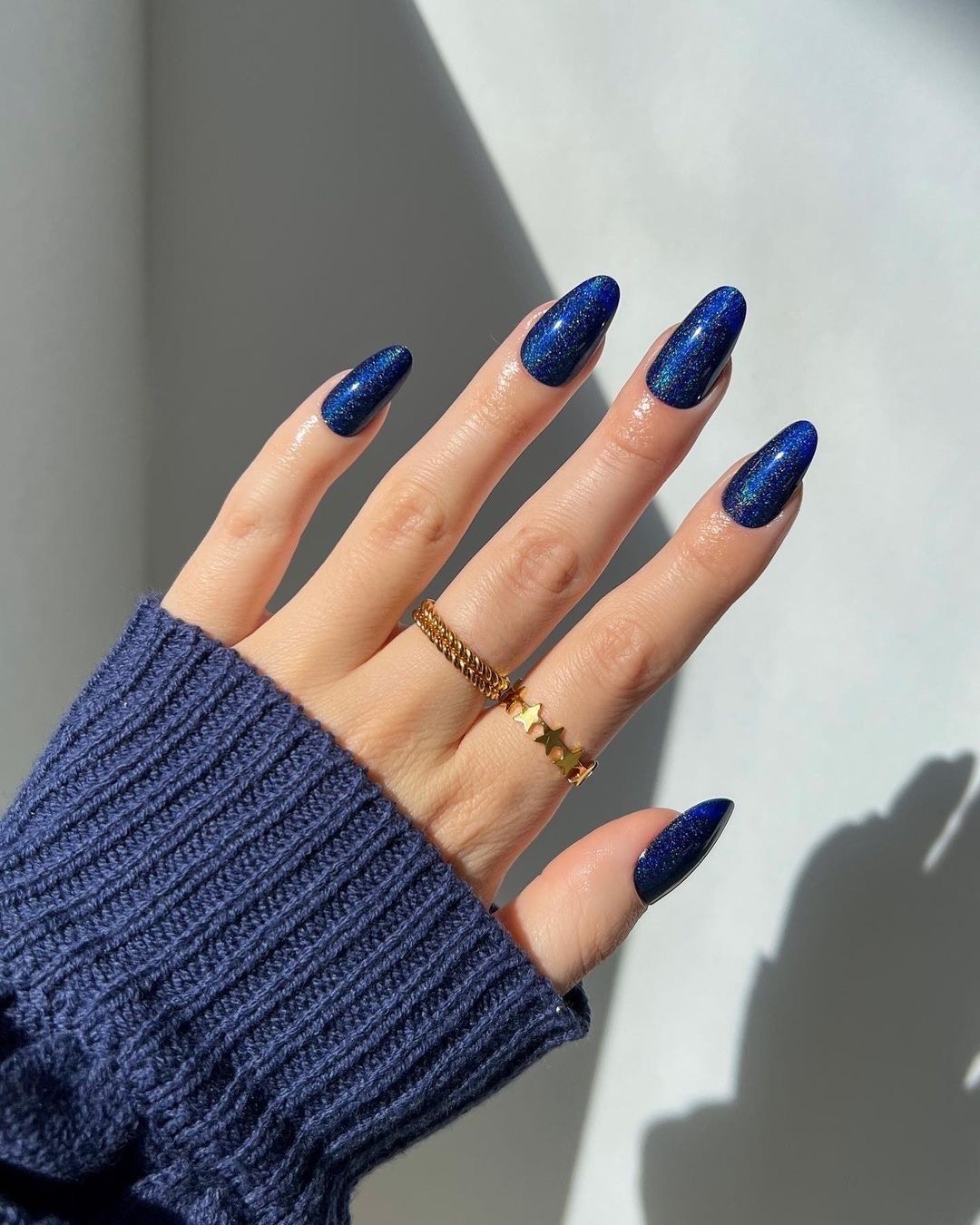 Squoval art nail design by Emma Hart
