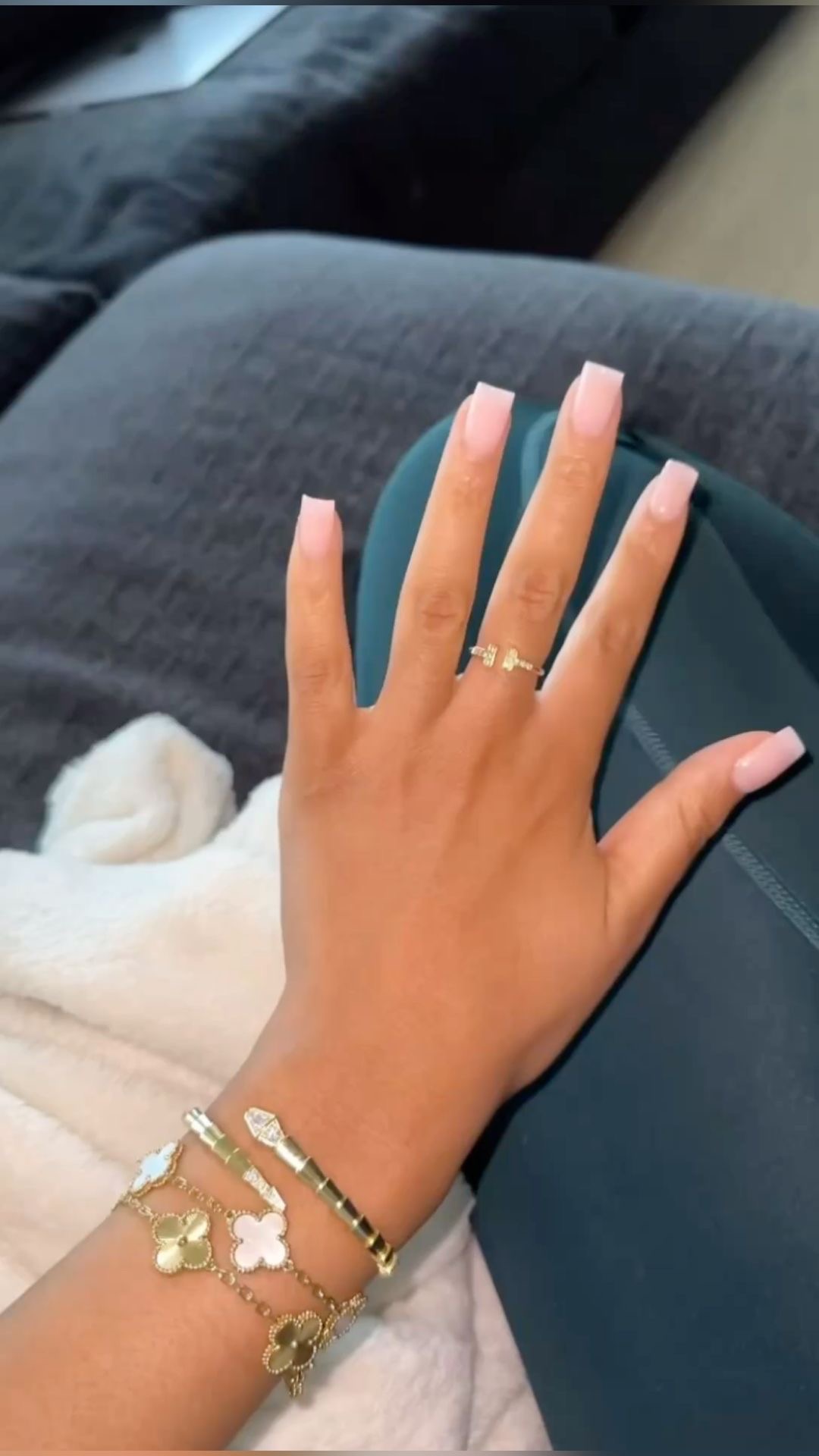 Stiletto aura nail design by Hazel Bloom