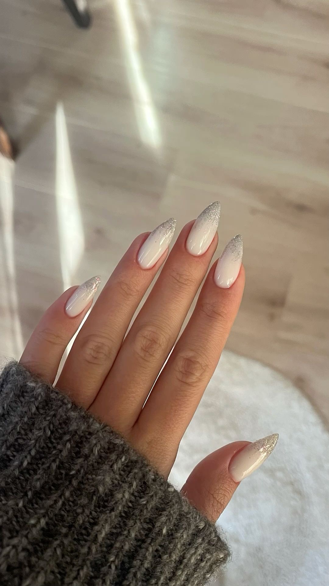 Stiletto geometric nail design by Hazel Bloom