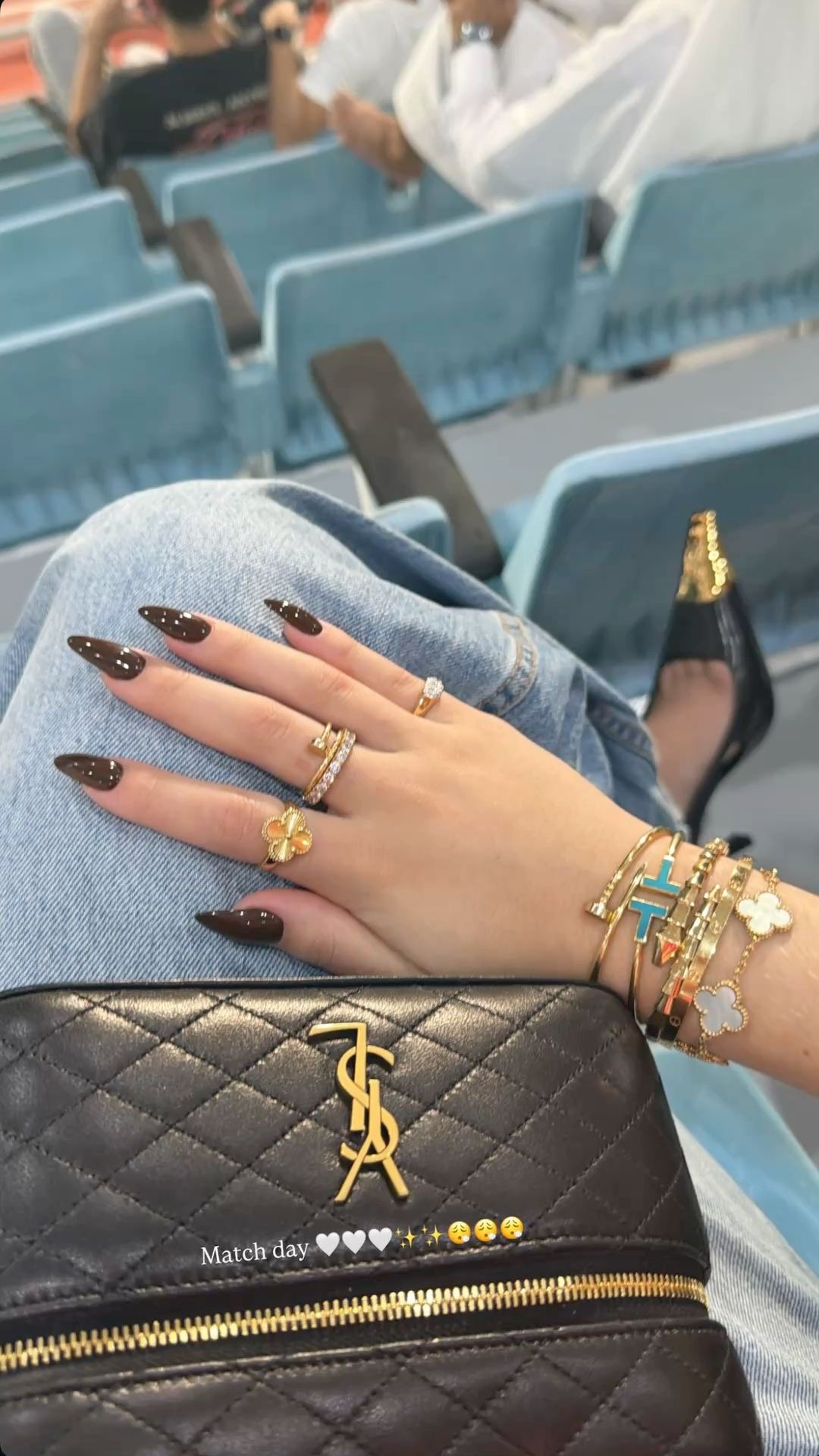 Squoval line art nail design by Hazel Bloom