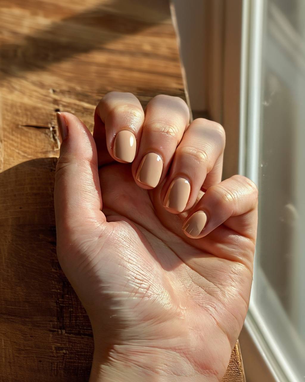 Almond minimalist nail design by Sofia Russo