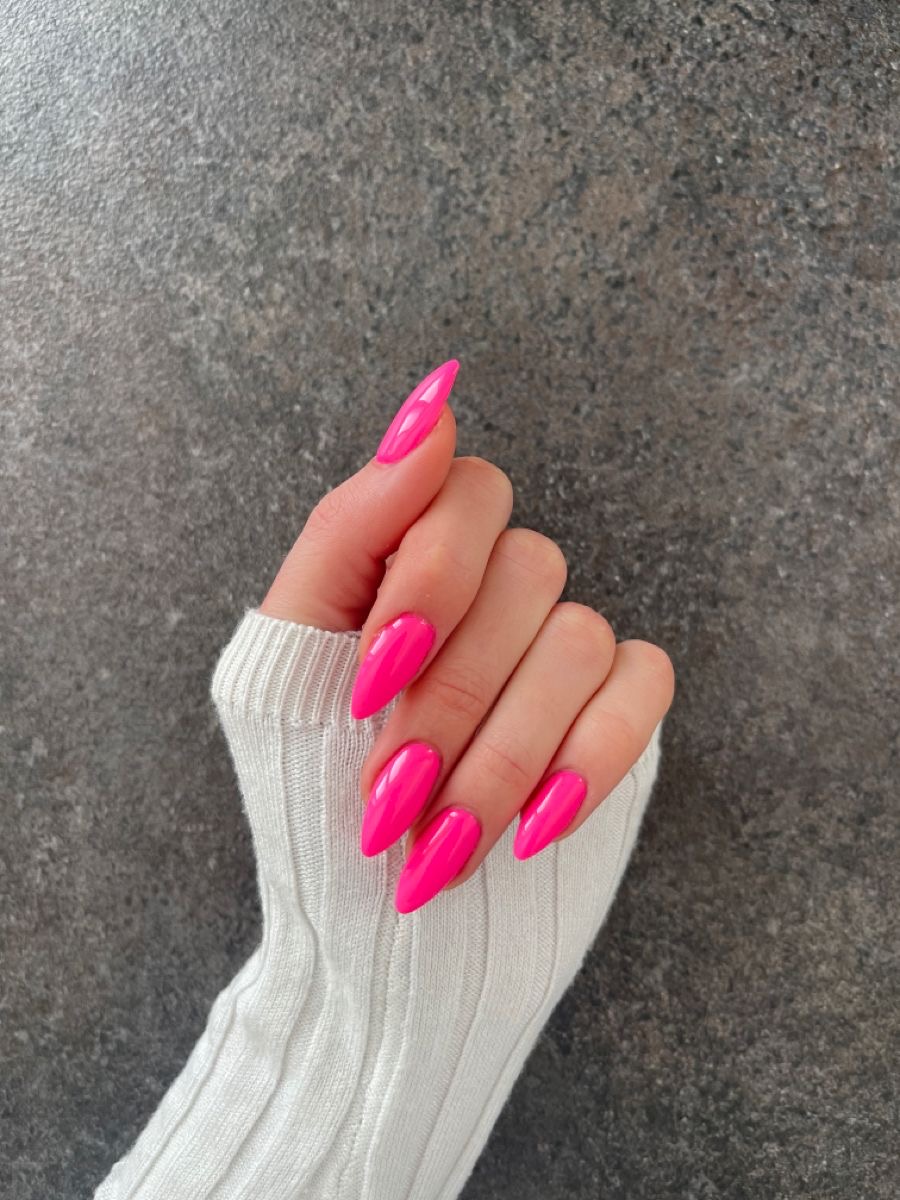 Squoval French nail design by Claire Rose