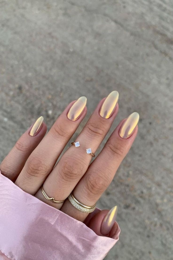 Almond ombre nail design by Claire Rose