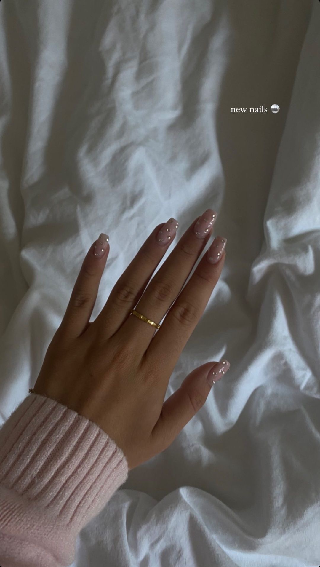 Squoval geometric nail design by Melanie Rose