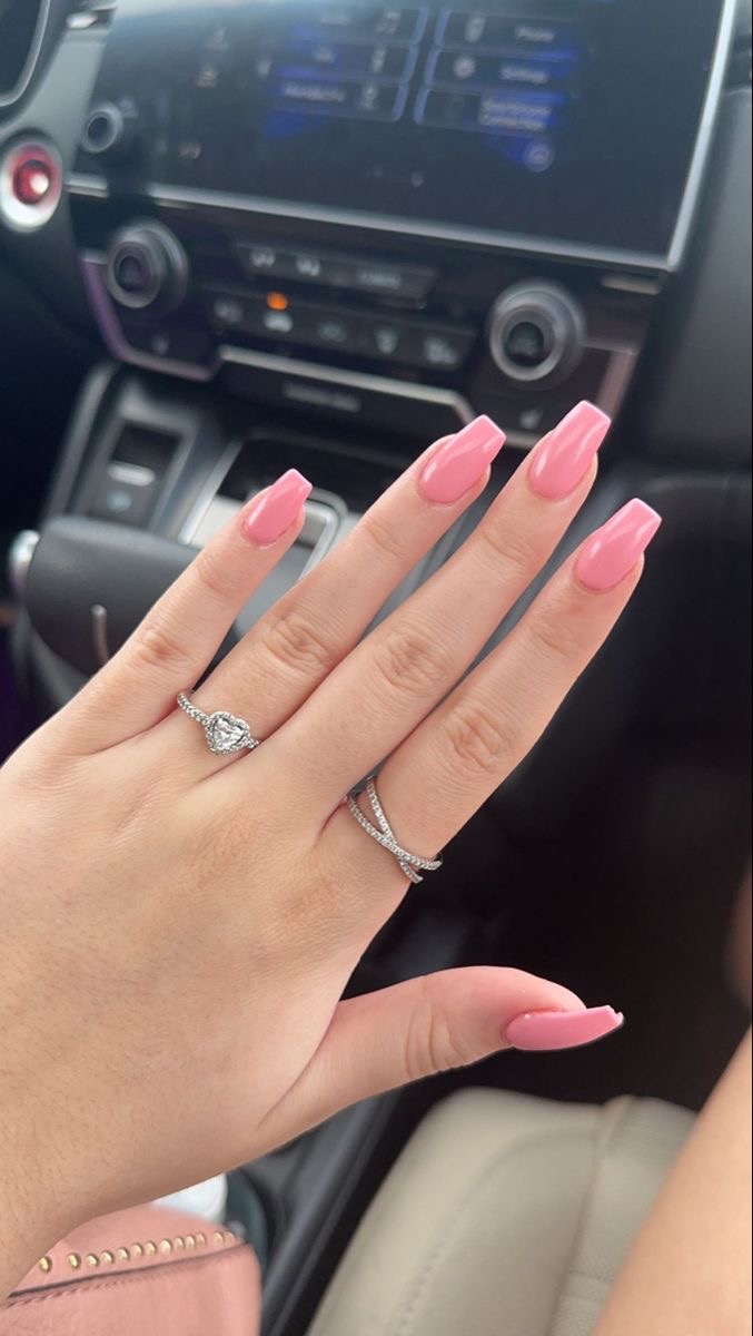 Square glazed nail design by Noor Haddad