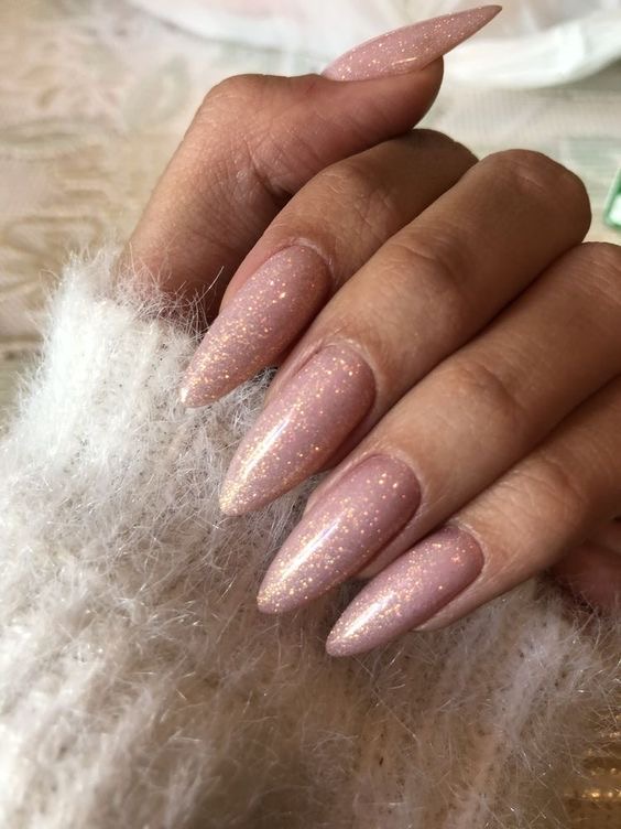 Squoval marble nail design by Noor Haddad