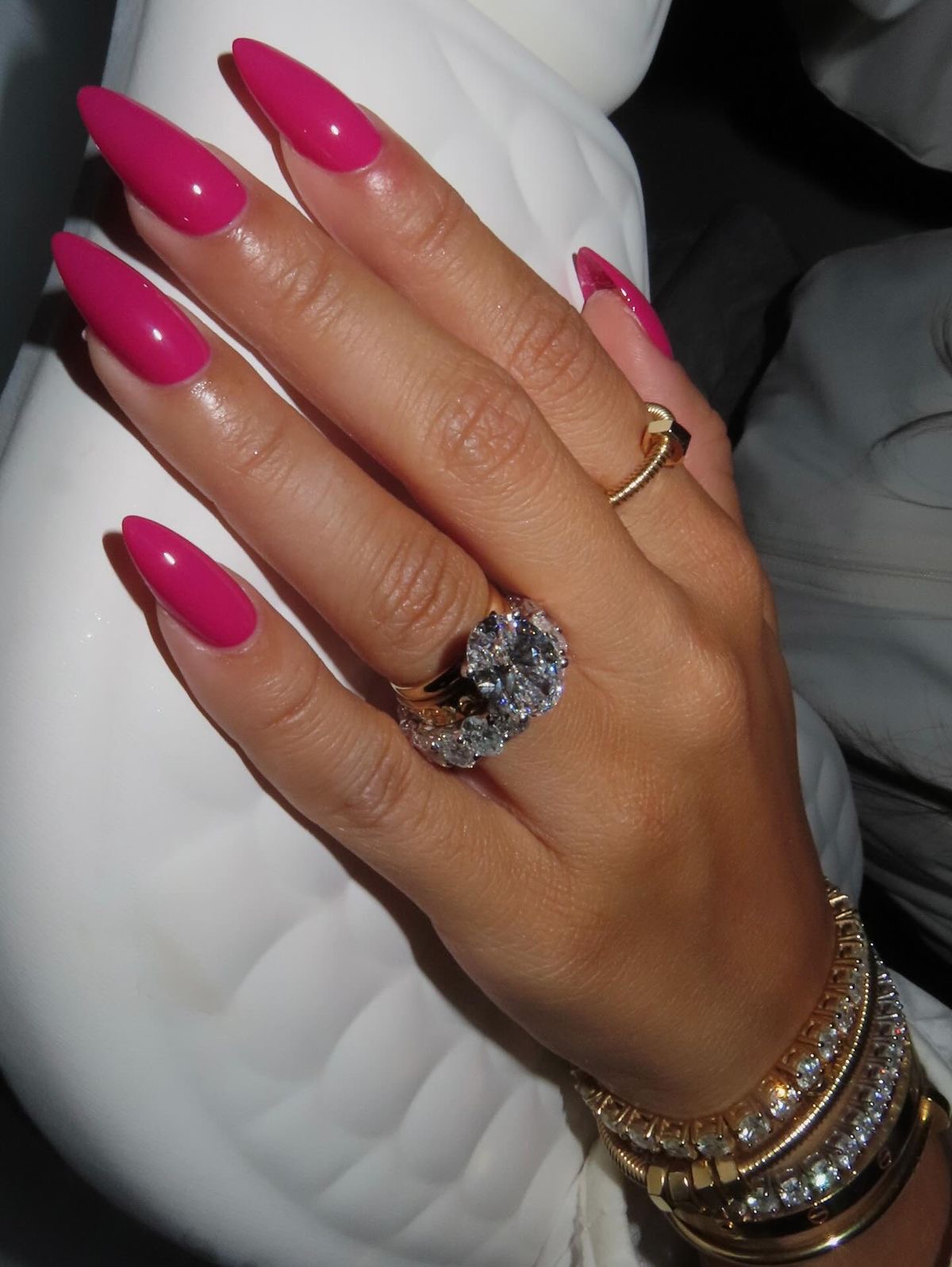 Square animal print nail design by Noor Haddad