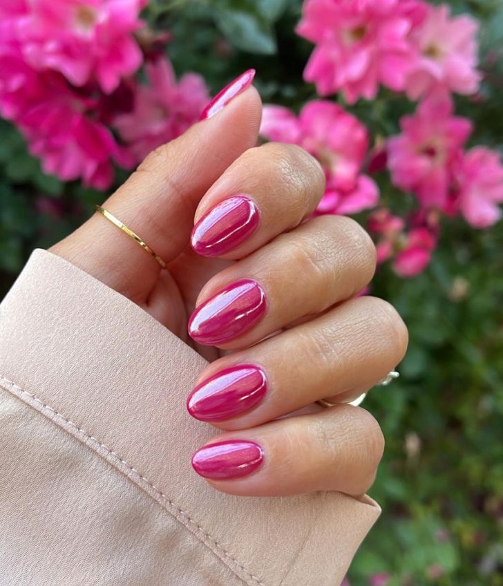 Squoval geometric nail design by Naomi Belle