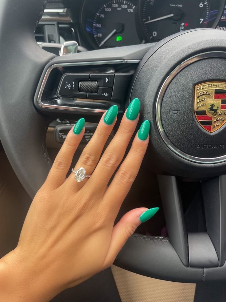 Almond French nail design by Ruby Jones