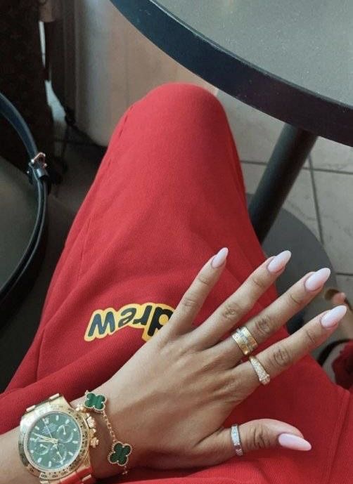Oval animal print nail design by Rosie Lane